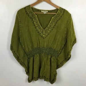 FairyCore OgreCore Moss Olive Green Free Size(S-L) Festival Top